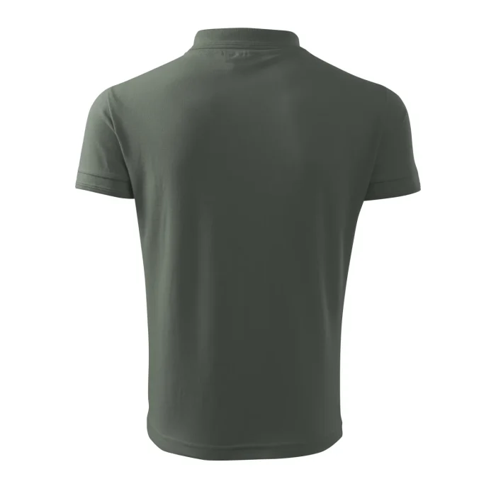 Koszulka polo męska PIQUE POLO 203 Ciemny Khaki - obrazek 3