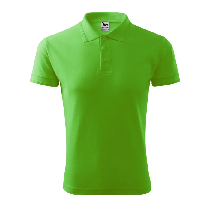 Koszulka polo męska PIQUE POLO 203 Green Apple - obrazek 2