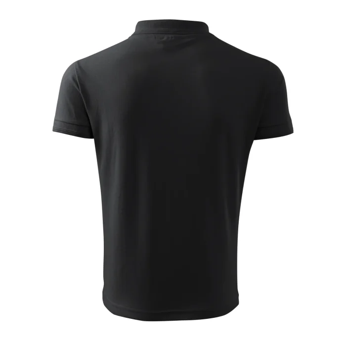 Koszulka polo męska PIQUE POLO 203 Ebony Gray - obrazek 3