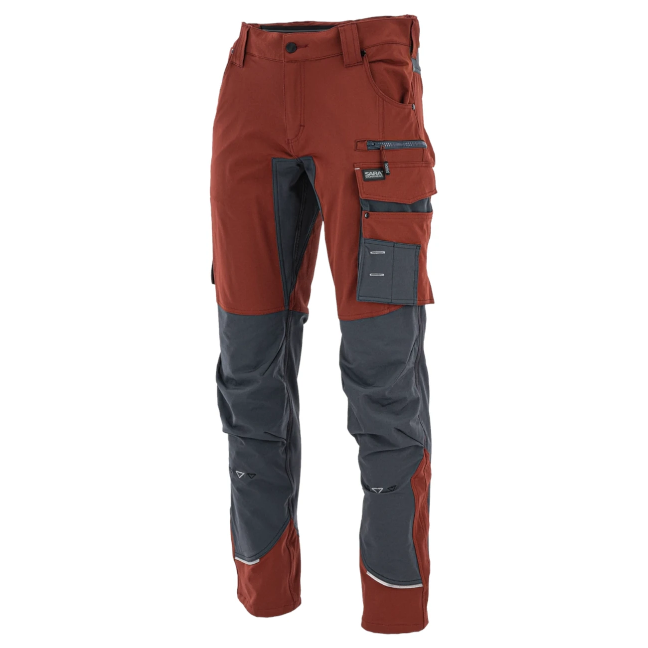 spodnie-robocze-do-pasa-motionflex-sara-ceglaste-1 Spodnie do pasa MOTIONFLEX (Ceglasty/Grafitowy) - obrazek 1