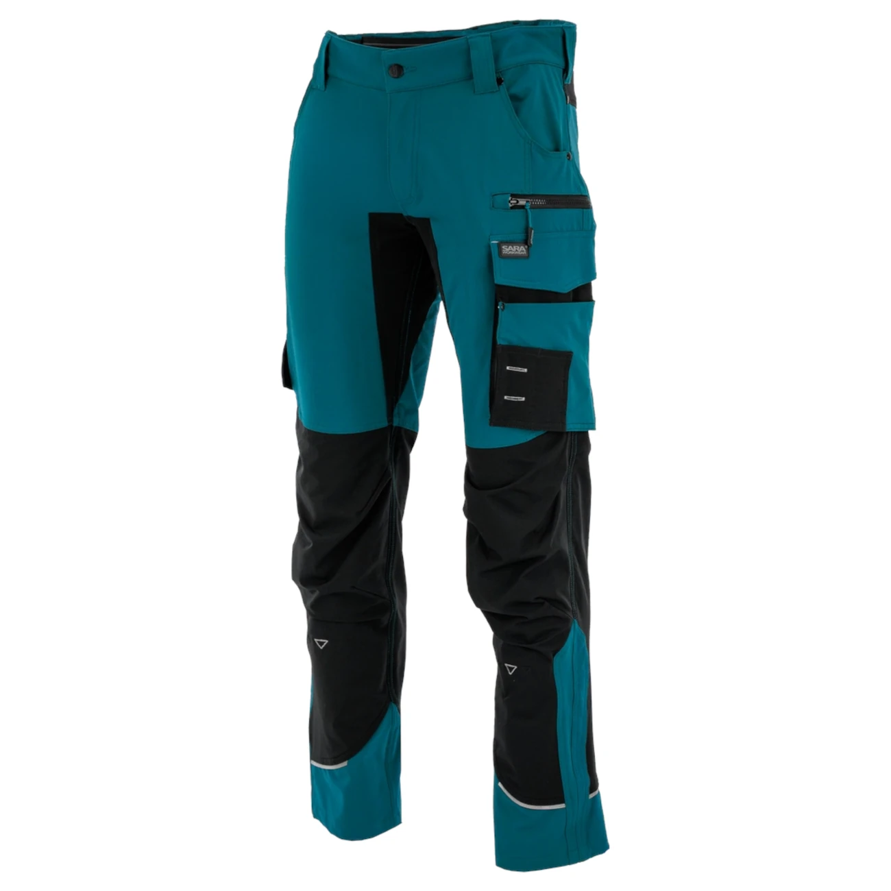 spodnie-robocze-do-pasa-motionflex-sara-petrol-1 Spodnie do pasa MOTIONFLEX (Petrol/Czarny) - obrazek 1