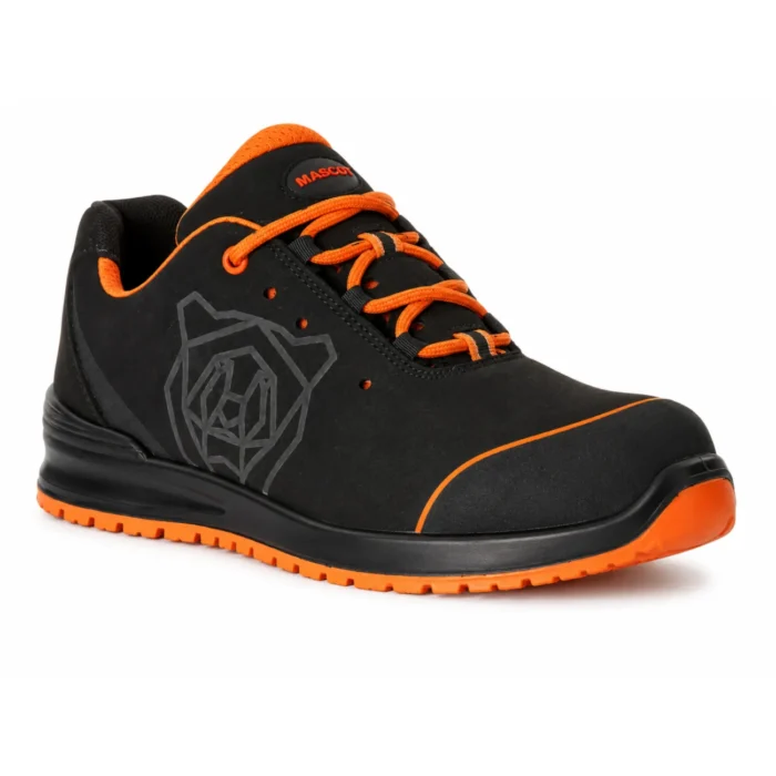 Półbuty robocze MASCOT Footwear Classic S1P ESD czarno-pomarańczowe - obrazek 2