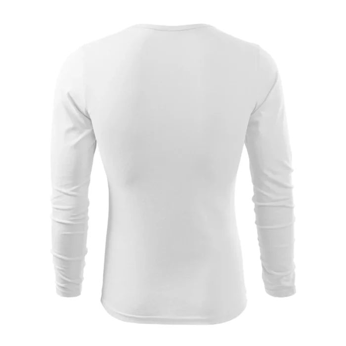 Koszulka męska z długim rękawem Malfini Fit-T LS 119 biała - obrazek 3