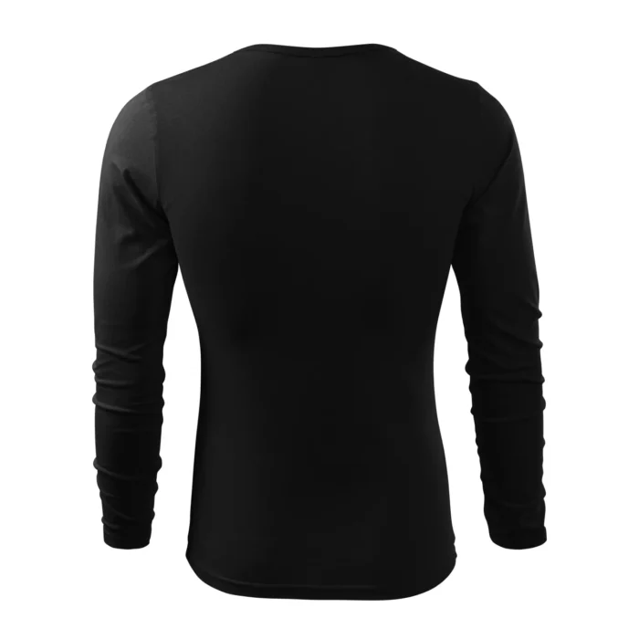 Koszulka męska z długim rękawem Malfini Fit-T LS 119 czarna - obrazek 3