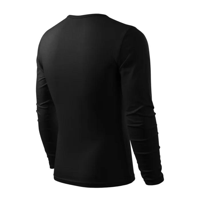 Koszulka męska z długim rękawem Malfini Fit-T LS 119 czarna - obrazek 4