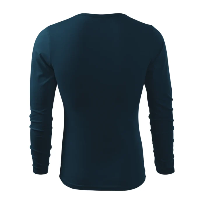 Koszulka męska z długim rękawem Malfini Fit-T LS 119 granatowa - obrazek 3