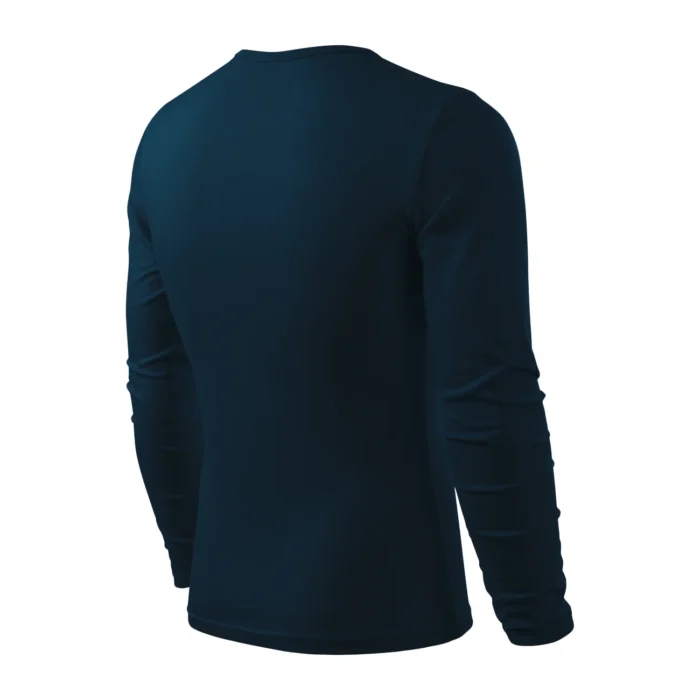 Koszulka męska z długim rękawem Malfini Fit-T LS 119 granatowa - obrazek 4