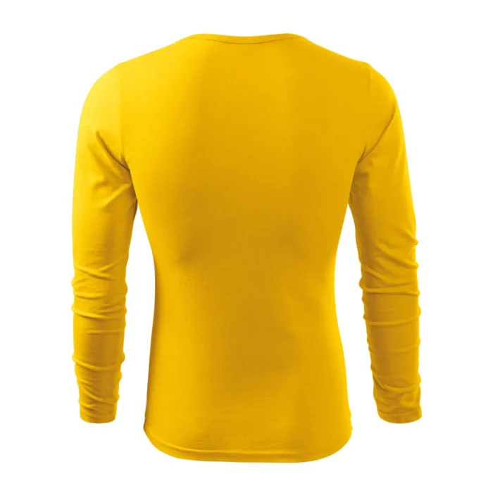 Koszulka męska z długim rękawem Malfini Fit-T LS 119 żółta - obrazek 3