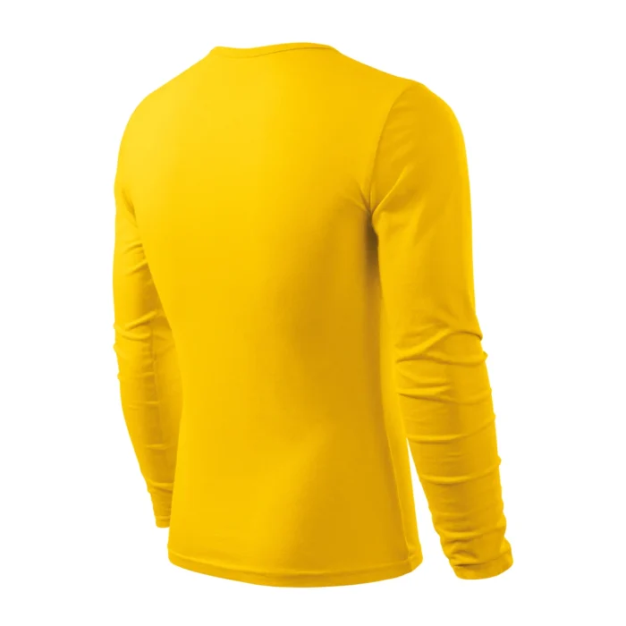 Koszulka męska z długim rękawem Malfini Fit-T LS 119 żółta - obrazek 4