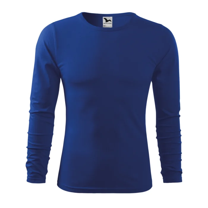 Koszulka męska z długim rękawem Malfini Fit-T LS 119 chabrowa - obrazek 2