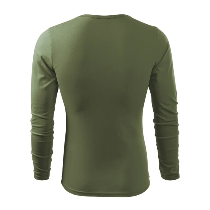 Koszulka męska z długim rękawem Malfini Fit-T LS 119 khaki - obrazek 3