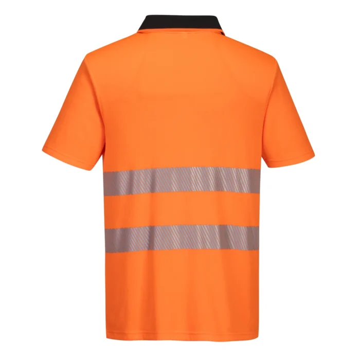 Koszulka ostrzegawcza polo DX412 pomarańczowa - obrazek 3