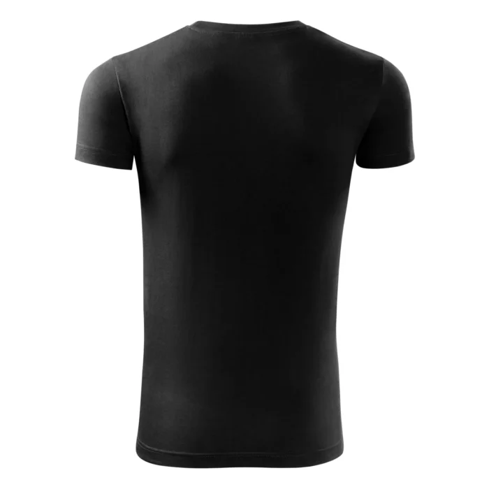 Koszulka męska slim-fit Malfini Viper 143 czarna - obrazek 3