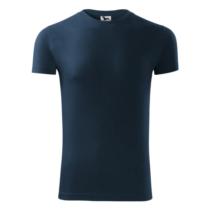 Koszulka męska slim-fit Malfini Viper 143 granatowa - obrazek 3