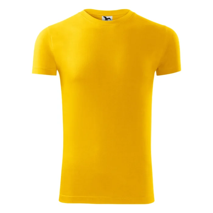 Koszulka męska slim-fit Malfini Viper 143 żółta - obrazek 2