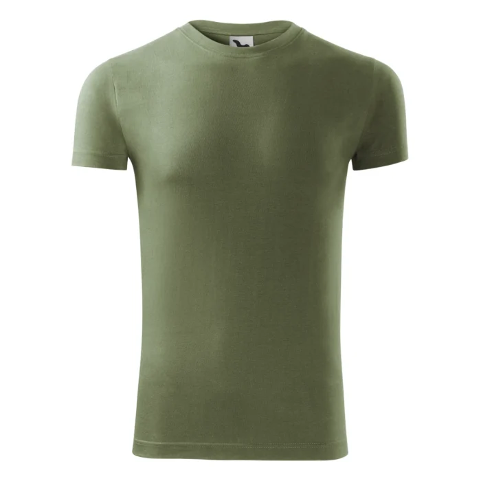 Koszulka męska slim-fit Malfini Viper 143 khaki - obrazek 2
