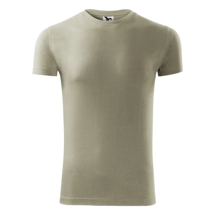Koszulka męska slim-fit Malfini Viper 143 jasny khaki - obrazek 2
