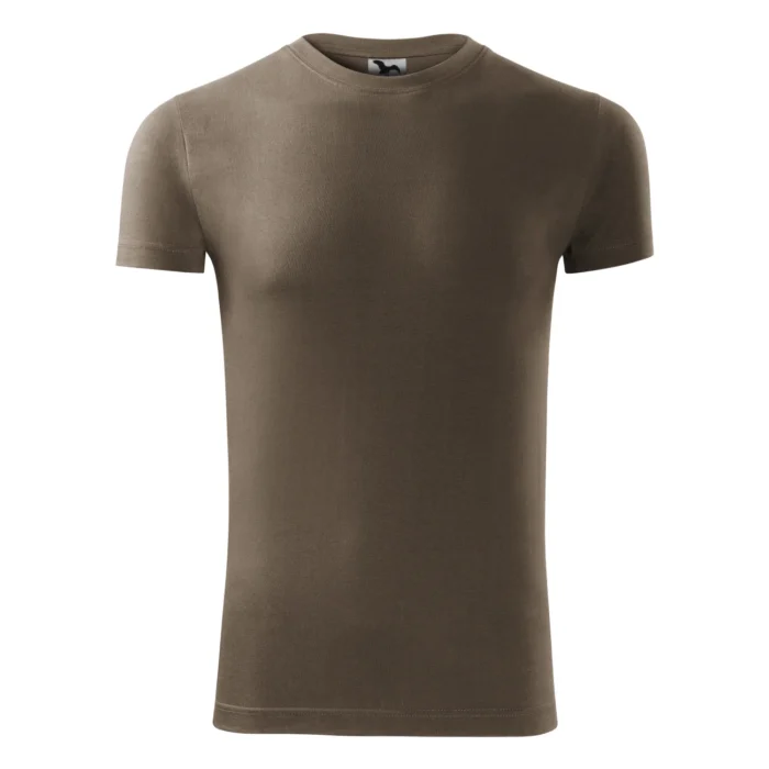Koszulka męska slim-fit Malfini Viper 143 army - obrazek 2
