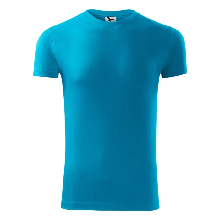 Koszulka męska slim-fit Malfini Viper 143 turkus - obrazek 2