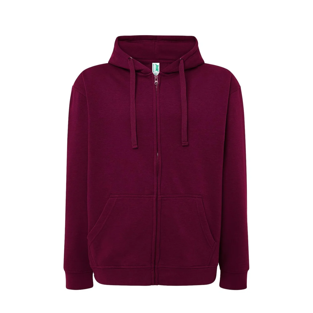 imgi_11_swua-hoo-bu-xs_01 Bluza rozpinana z kapturem JHK SWUAHOOD burgundowa - obrazek 1