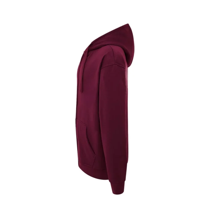 Bluza rozpinana z kapturem JHK SWUAHOOD burgundowa - obrazek 2
