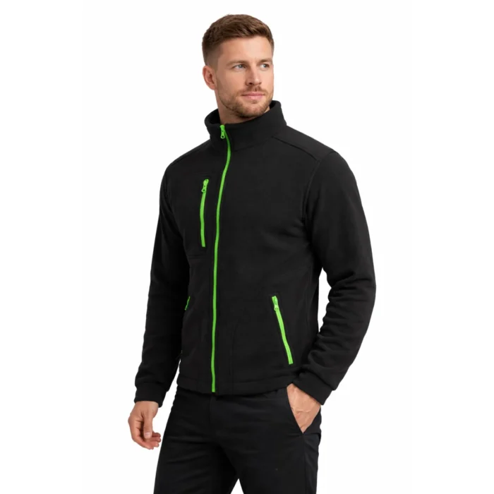 Polar męski JHK FLRA340 Premium czarno-limonkowy - obrazek 2
