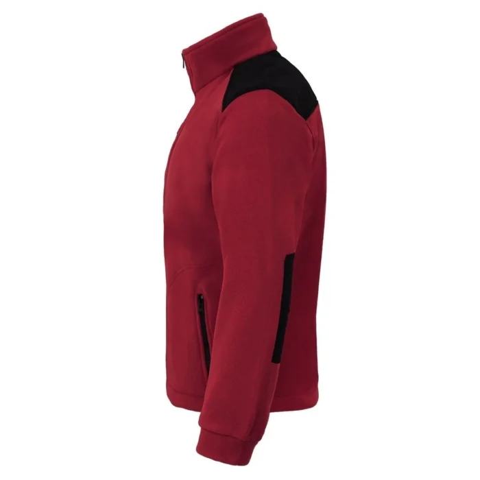 Polar męski JHK FLRA340 Premium burgundowo-czarny - obrazek 3