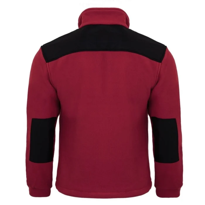 Polar męski JHK FLRA340 Premium burgundowo-czarny - obrazek 4