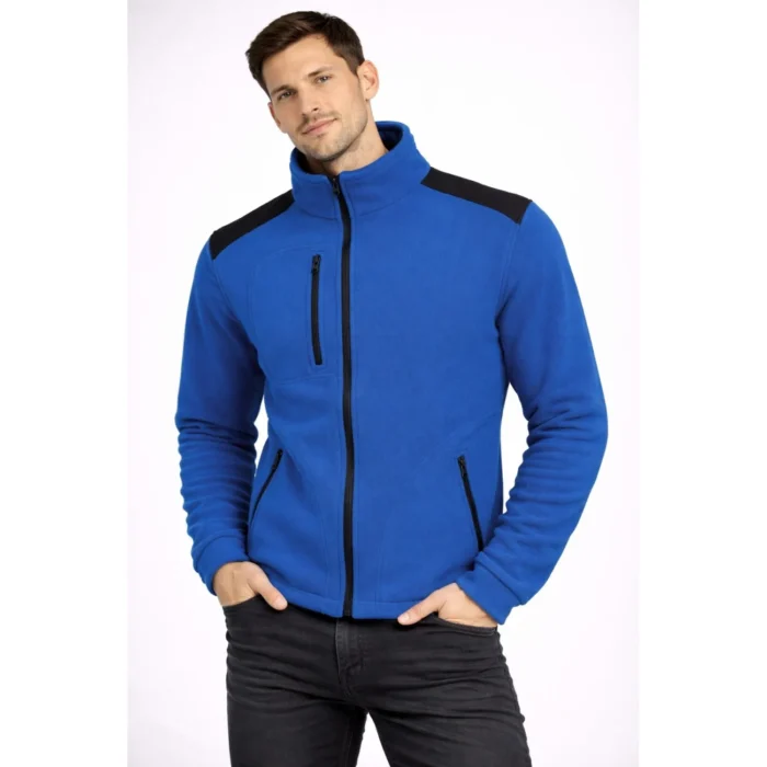 Polar męski JHK FLRA340 Premium chabrowo-czarny - obrazek 2