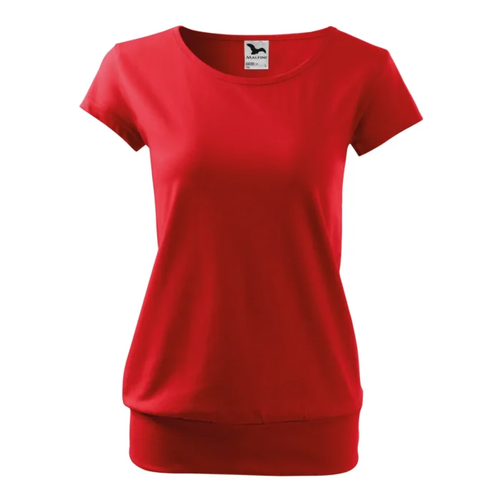 Koszulka damska Malfini City 120 czerwona - obrazek 2