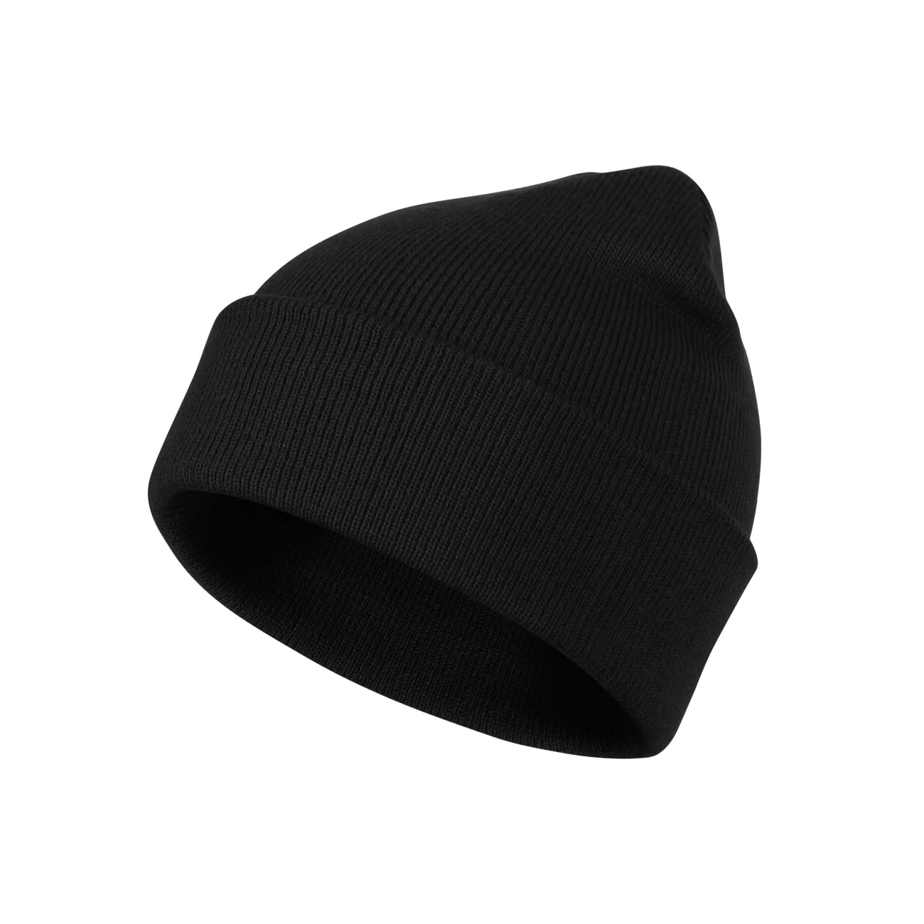 315_01_C-1 Czapka zimowa unisex Malfini Beanie 315 czarna - obrazek 1