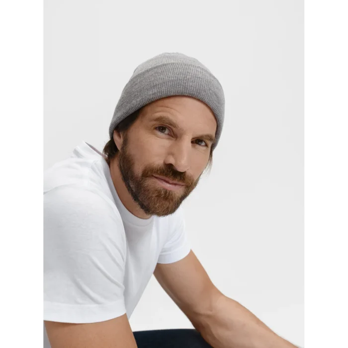 Czapka zimowa unisex Malfini Beanie 315 ciemnoszary melanż - obrazek 6