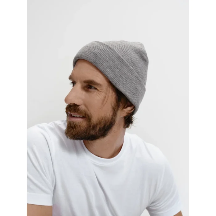 Czapka zimowa unisex Malfini Beanie 315 ciemnoszary melanż - obrazek 2