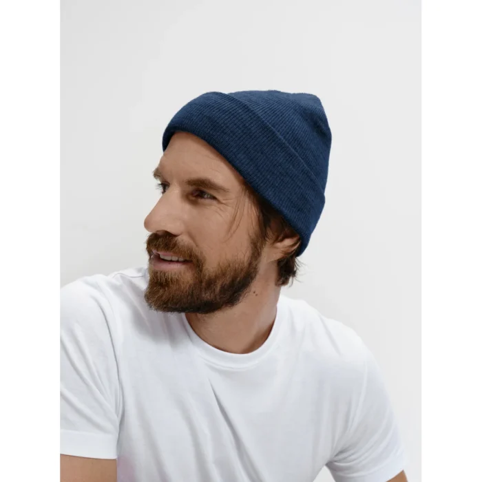 Czapka zimowa unisex Malfini Beanie 315 ciemnoniebieska - obrazek 2