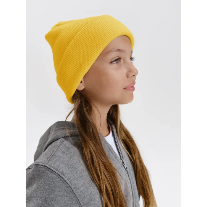 Czapka zimowa unisex Malfini Beanie 315 żółta - obrazek 2