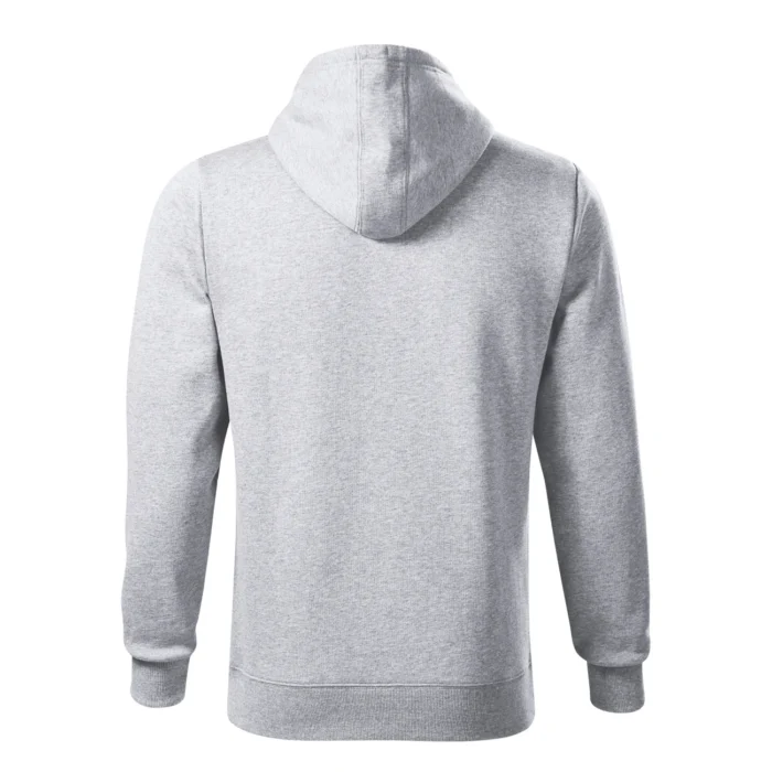 Bluza męska z kapturem Malfini Cape 413 jasnoszary melanż - obrazek 3