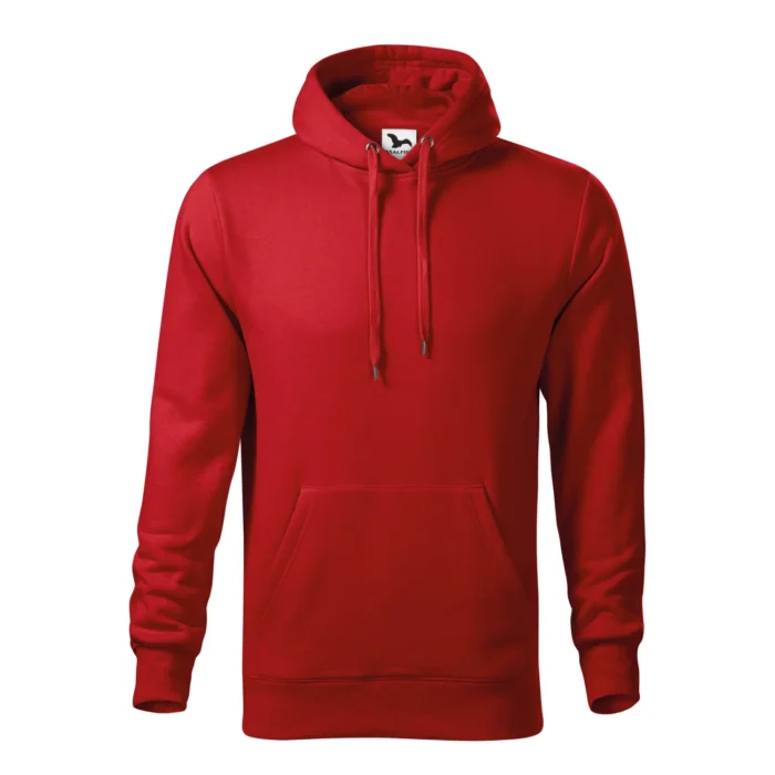 Bluza męska z kapturem Malfini Cape 413 czerwona - obrazek 2