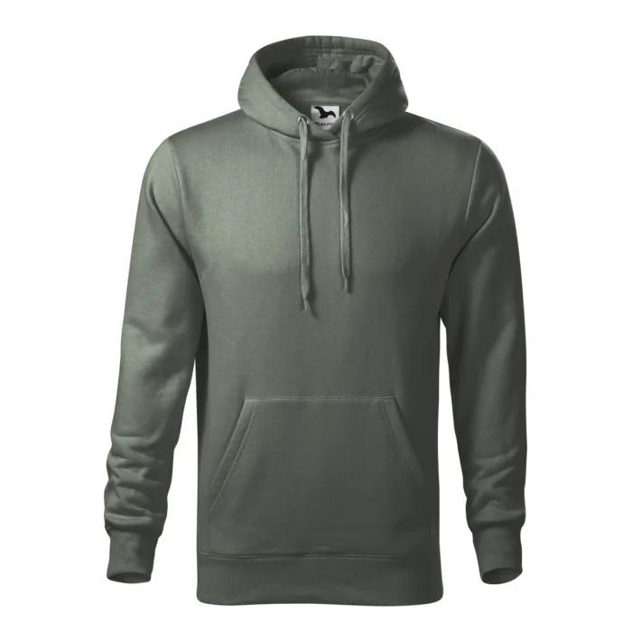 Bluza męska z kapturem Malfini Cape 413 ciemny khaki - obrazek 2