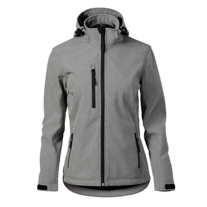 Kurtka softshell damska Malfini Performance 521 ciemnoszary melanż - obrazek 3