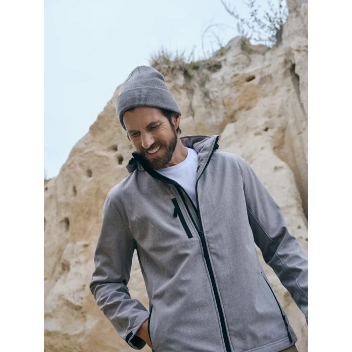 Kurtka softshell męska Malfini Performance 522 ciemnoszary melanż - obrazek 6