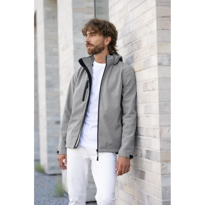 Kurtka softshell męska Malfini Performance 522 ciemnoszary melanż - obrazek 2
