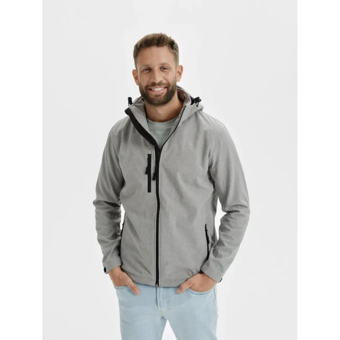Kurtka softshell męska Malfini Performance 522 ciemnoszary melanż - obrazek 4
