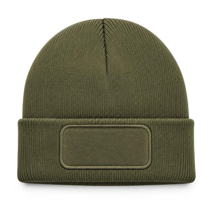 Czapka zimowa URBAN z naszywką do personalizacji military - obrazek 3