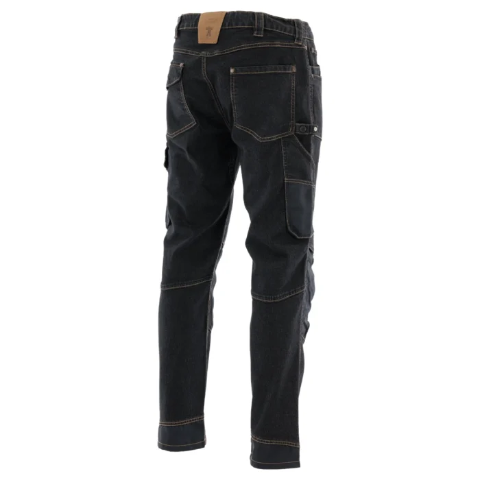 Spodnie robocze do pasa RODEO JEANS czarne - obrazek 3