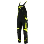 Spodnie ogrodniczki robocze Sara Workwear NEOFLEX czarno-żółte