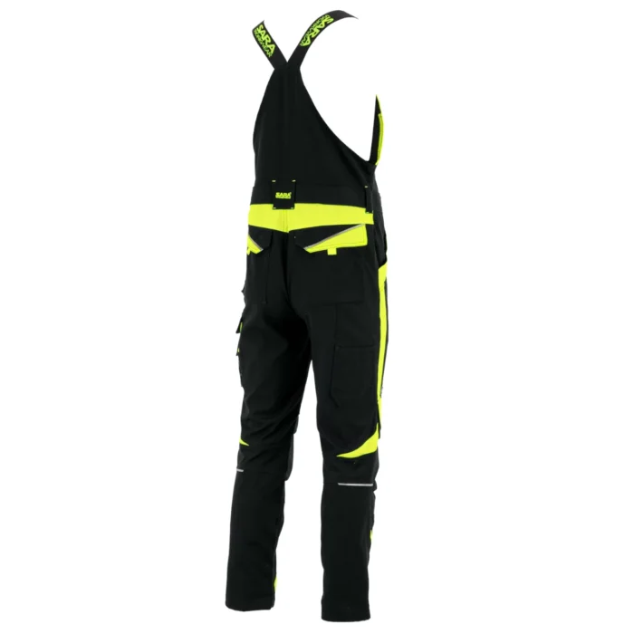 Spodnie ogrodniczki robocze Sara Workwear NEOFLEX czarno-żółte - obrazek 2