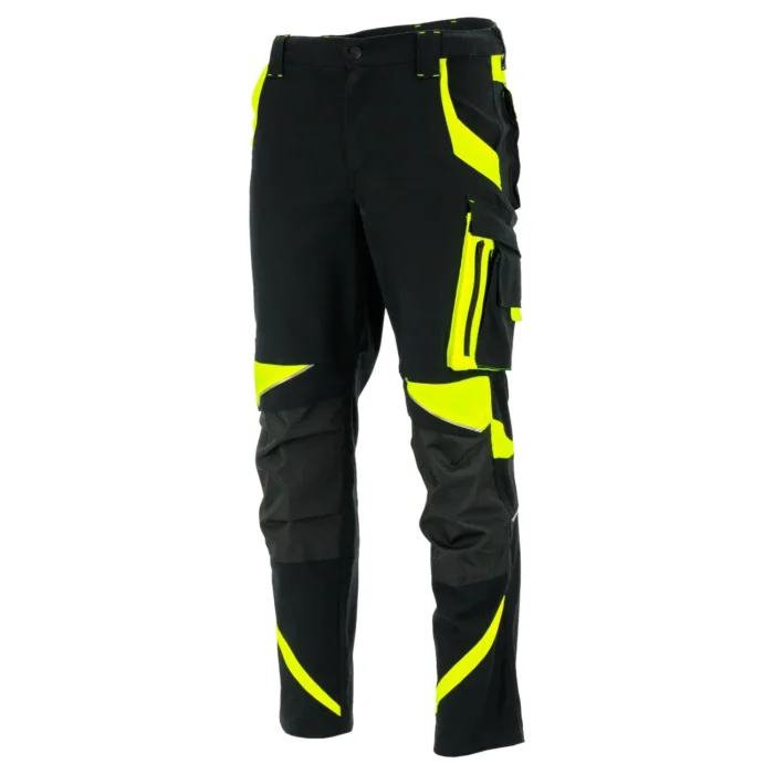 Spodnie do pasa Sara Workwear NEOFLEX czarno-żółte - obrazek 2